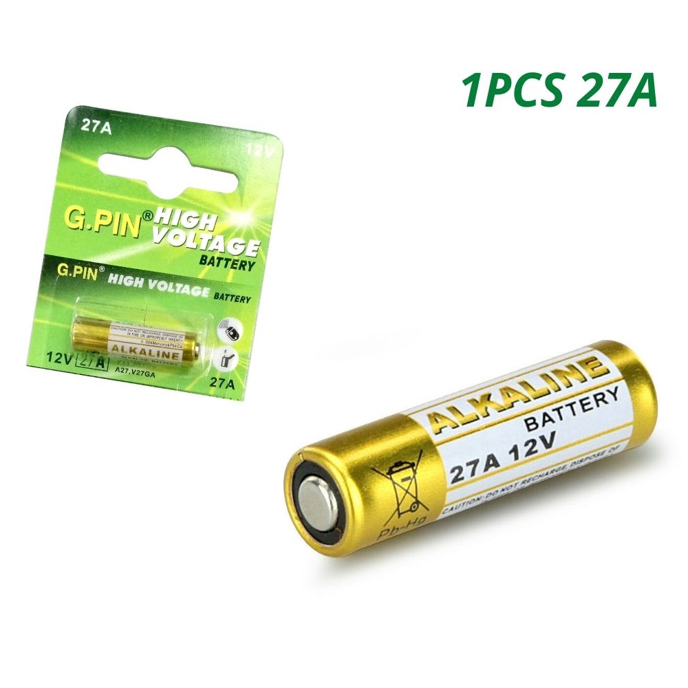  Voniko Paquete de 6 baterías alcalinas de 27 A 12 V, batería  A27 de 12 V de larga duración para control remoto y timbres : Salud y Hogar